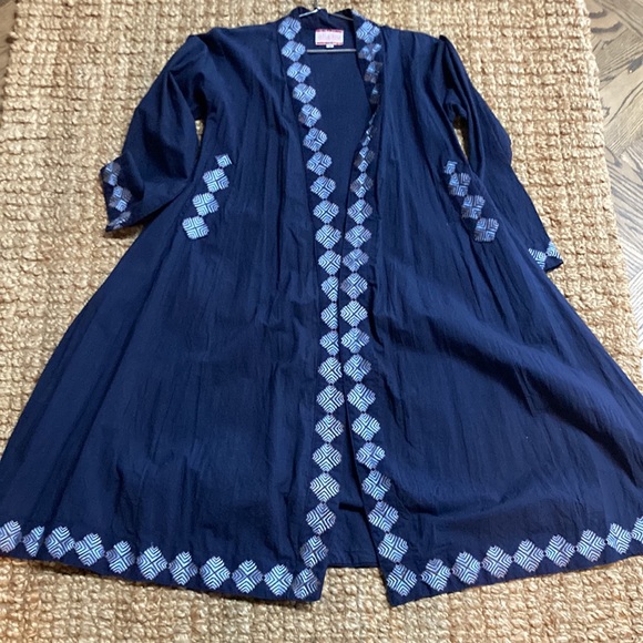 Ali 4 Ibu waist coat long jacket cotton handmade Pakistan small - Picture 10 of 16